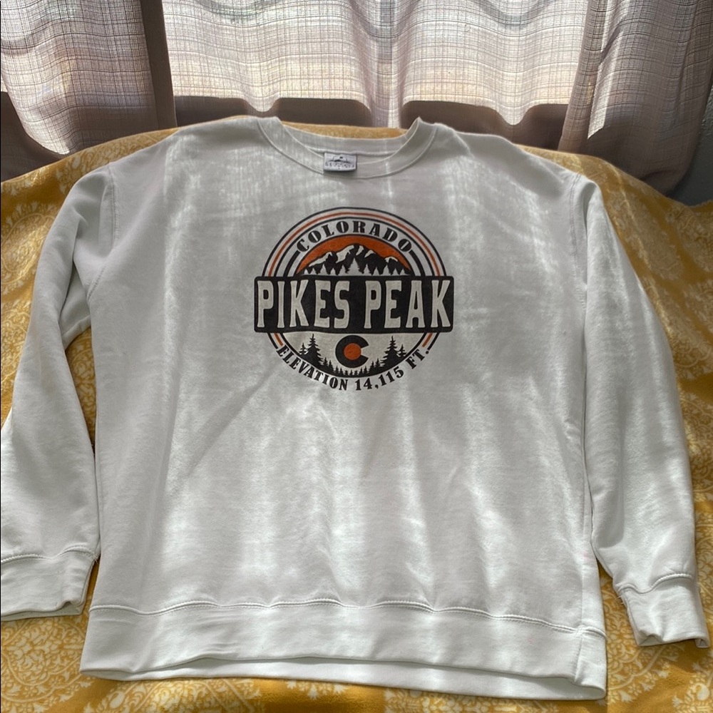 Pikes Peak White Sweater